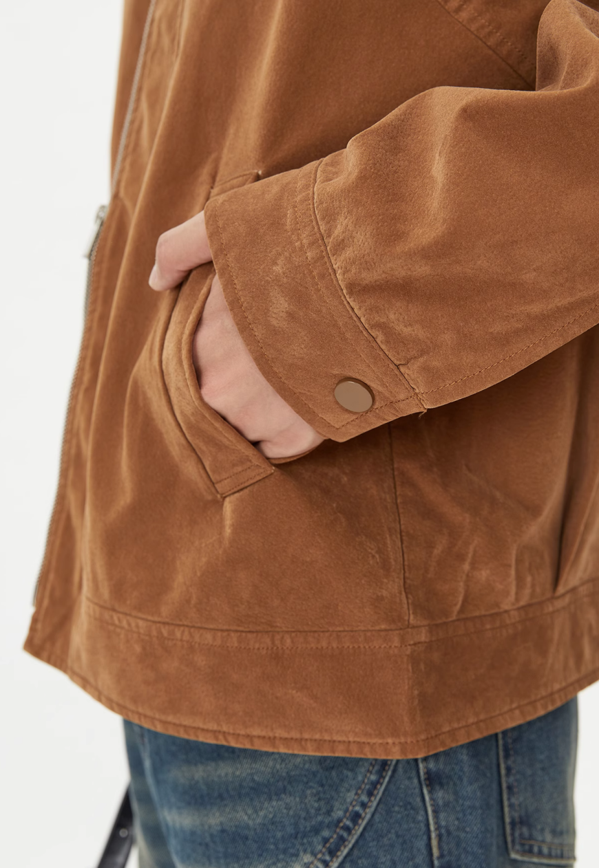 Men's Textured leather jacket