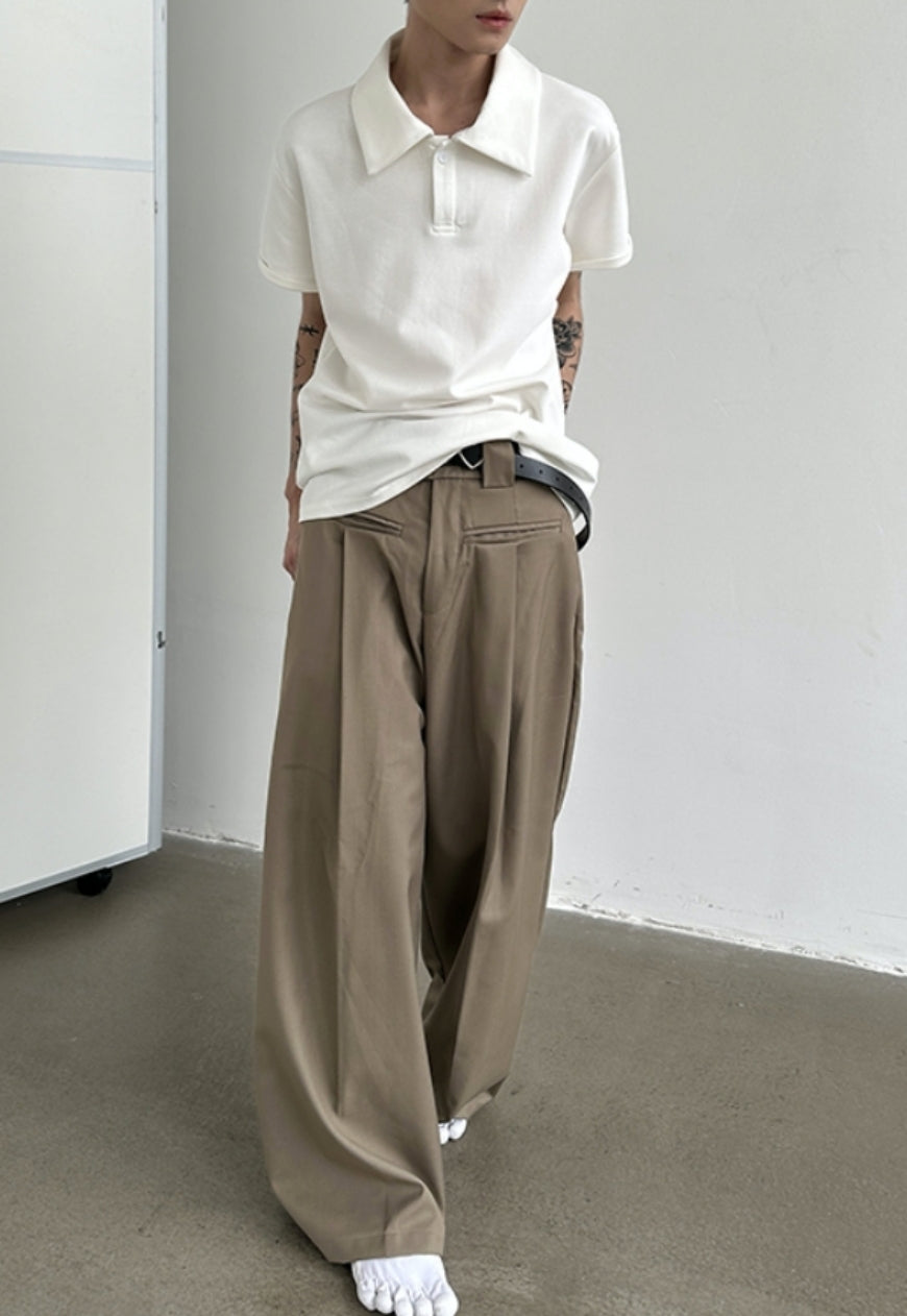 Men's polo collar solid top SS2023 VOL.3