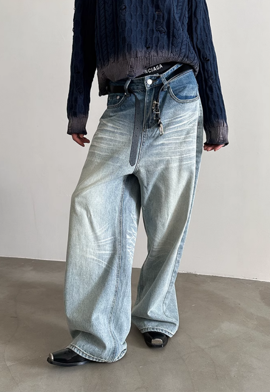 Unisex Men's Ombre jeans