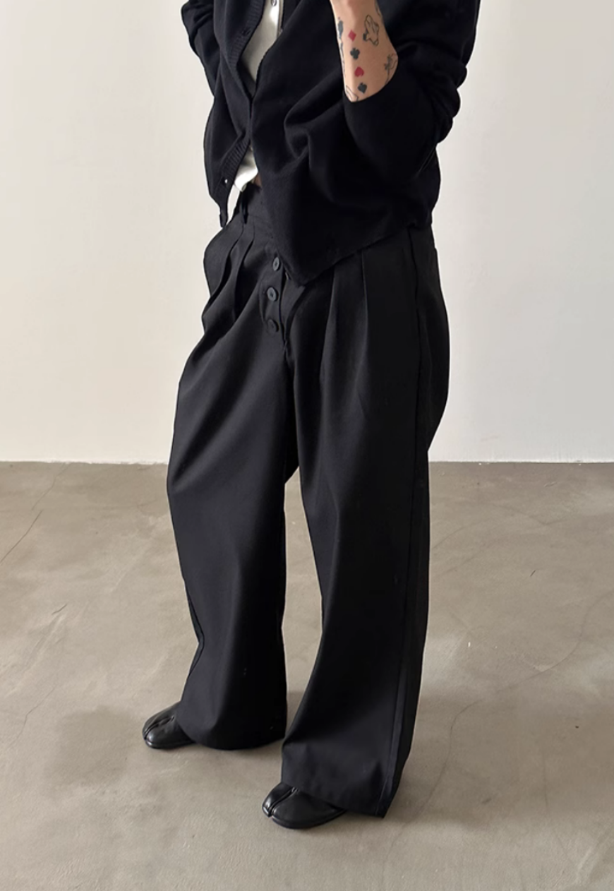 Men's Multi-button design trousers