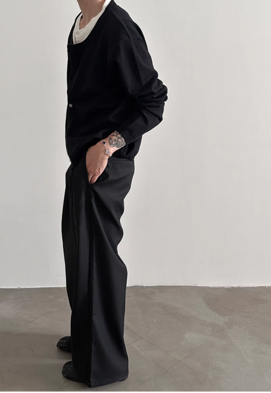 Men's Multi-button design trousers