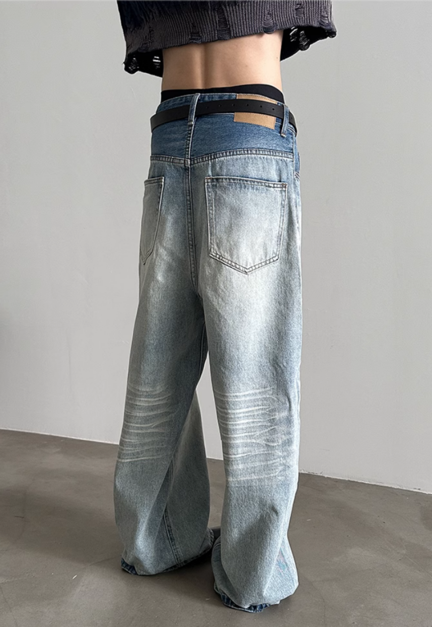 Unisex Men's Ombre jeans
