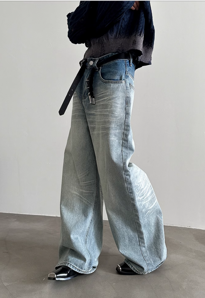 Unisex Men's Ombre jeans