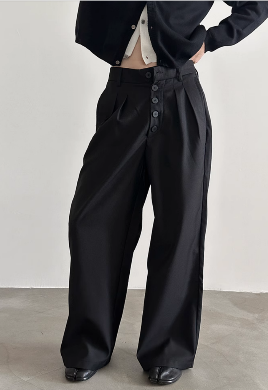 Men's Multi-button design trousers