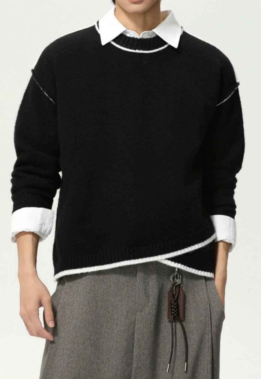 Men's Cross-deconstructed sweater