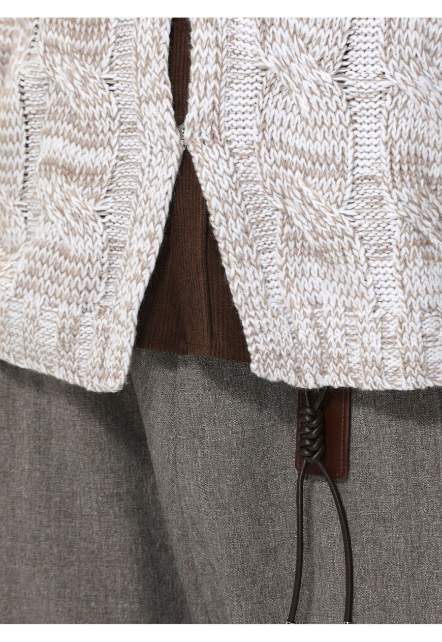 Men's V-neck cardigan knitwear