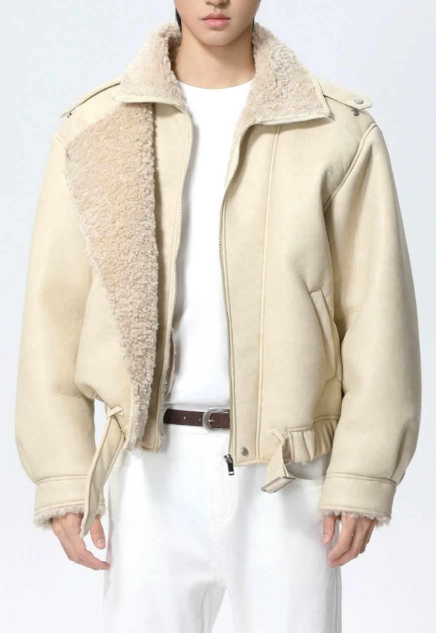 Men's Fur-lined warm coat