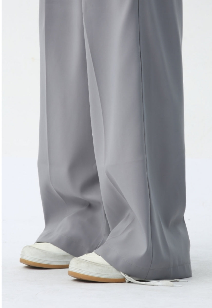 Men's Soft and luxurious pressed pleated trousers