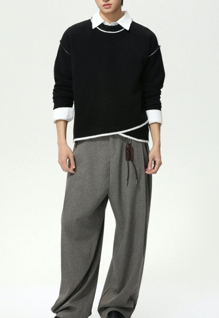 Men's Cross-deconstructed sweater