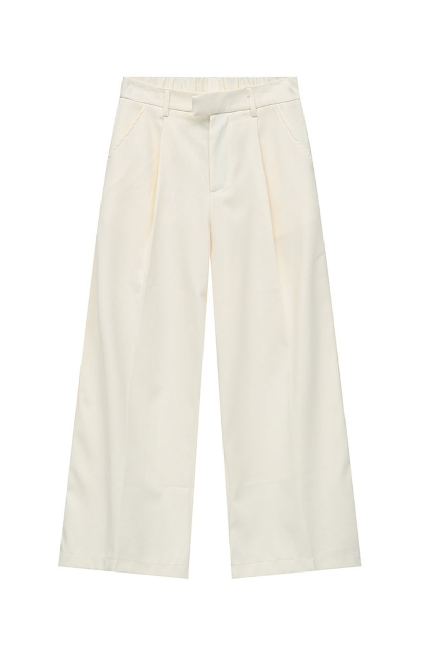 Men's Soft and luxurious pressed pleated trousers