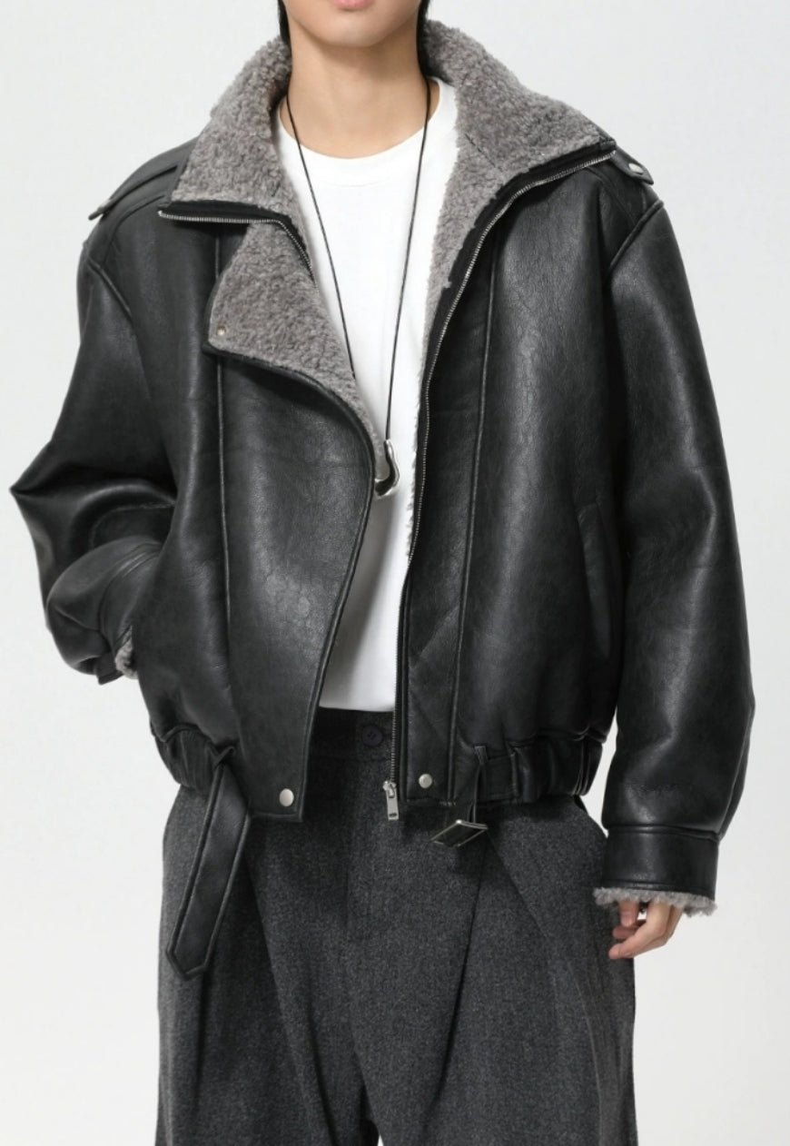 Men's Fur-lined warm coat