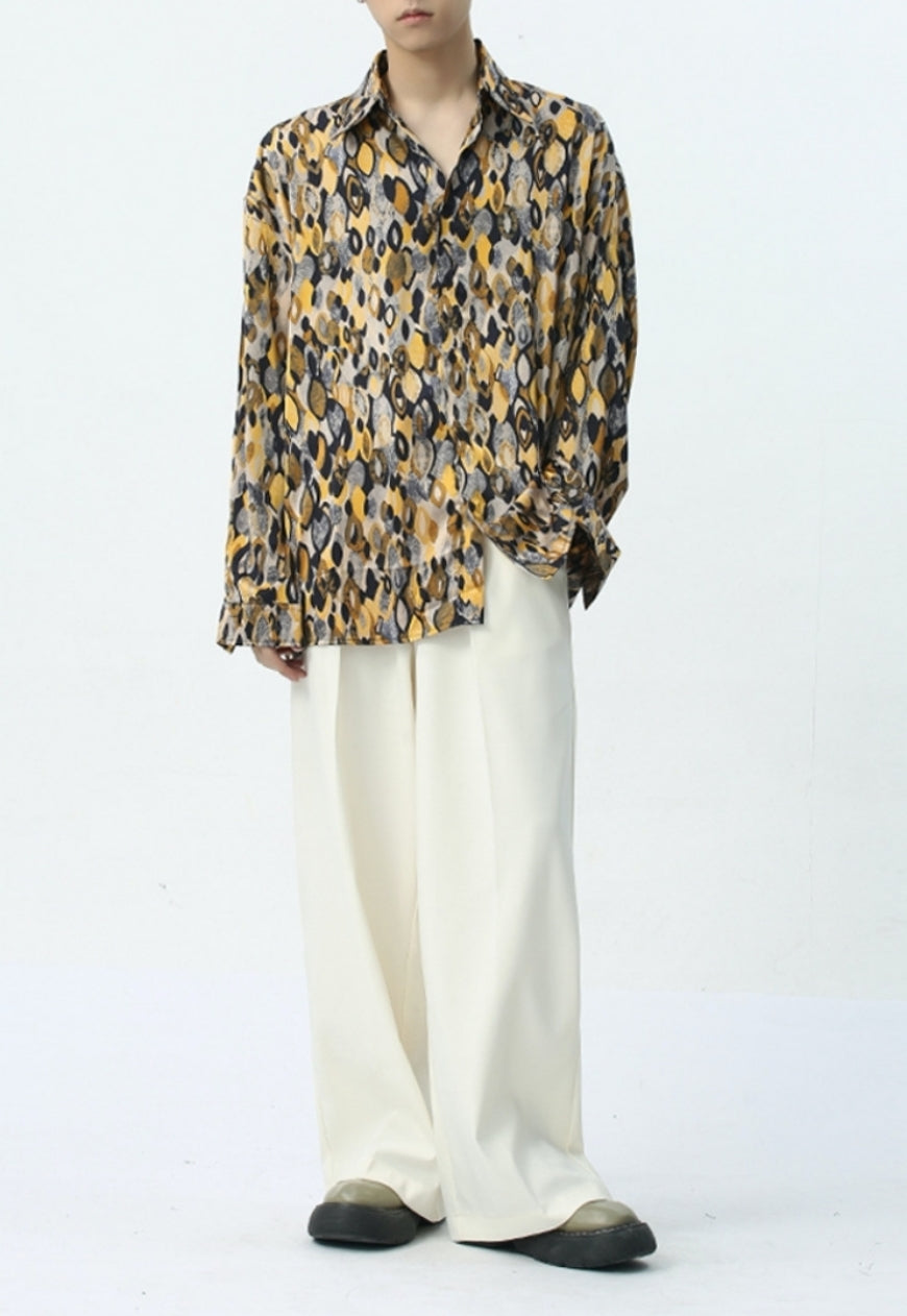 Men's Soft and luxurious pressed pleated trousers