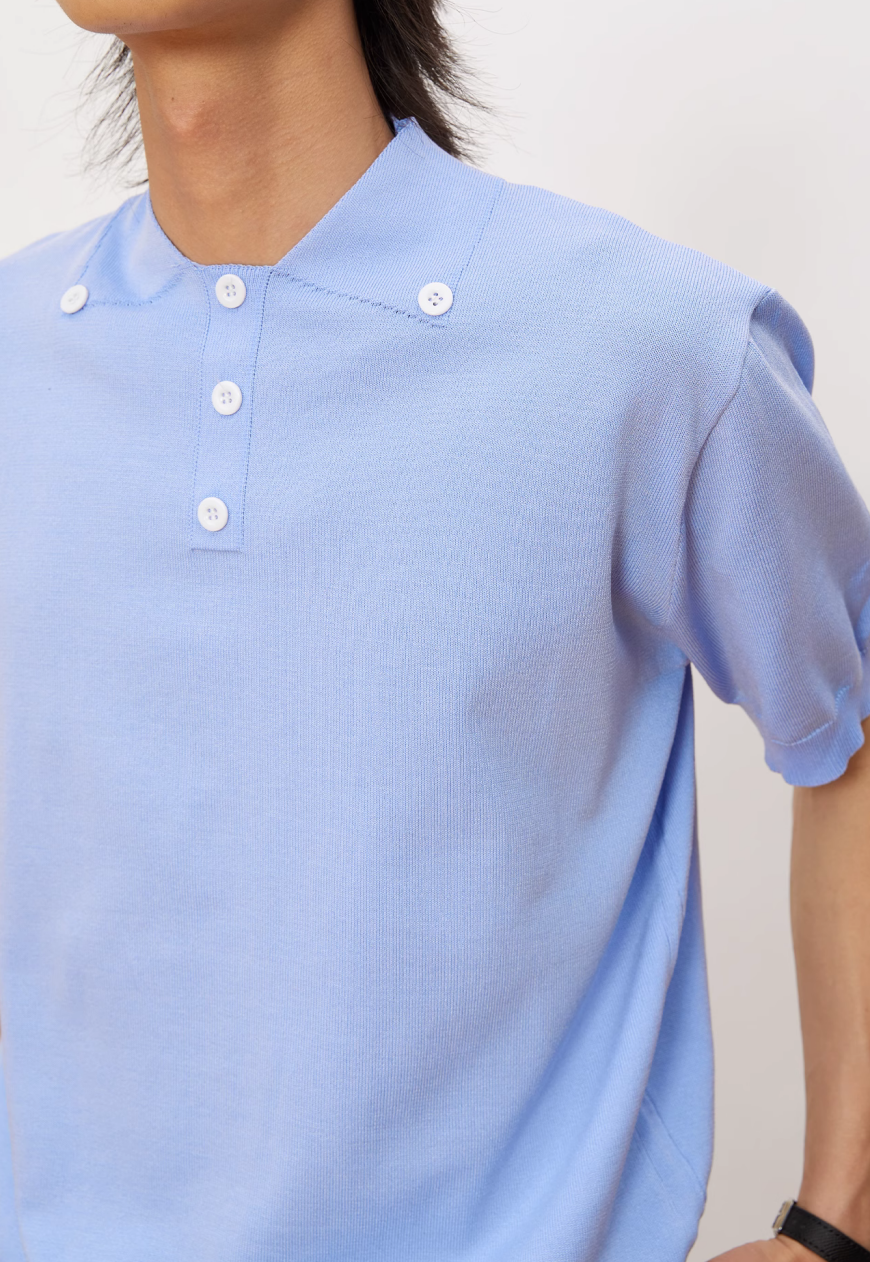 Men's College style POLO shirt