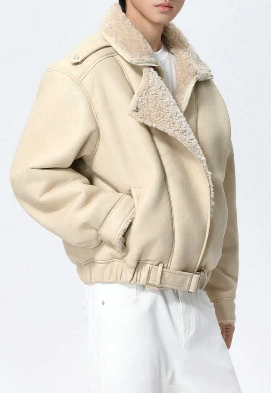 Men's Fur-lined warm coat