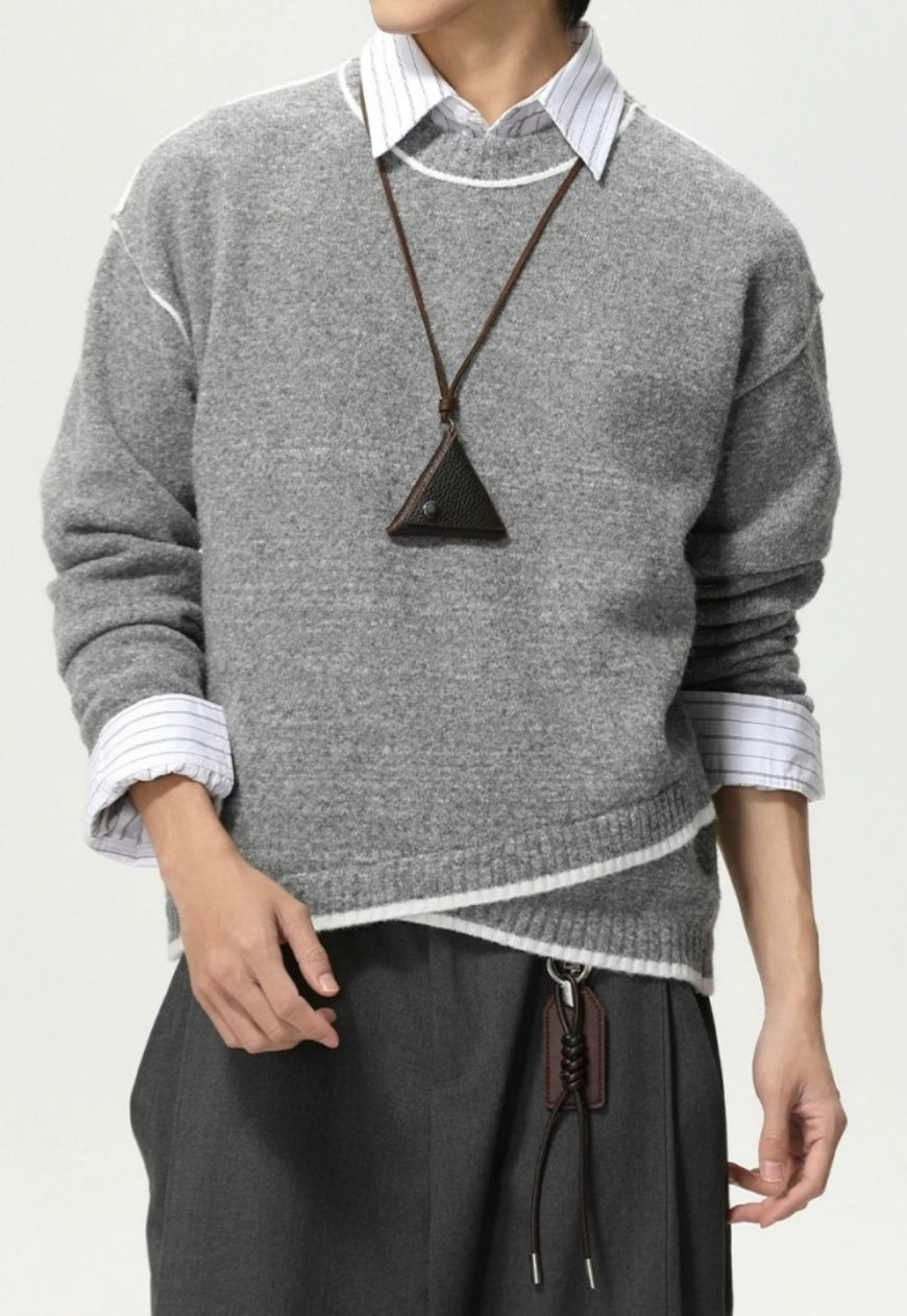 Men's Cross-deconstructed sweater
