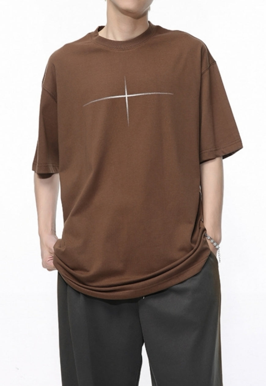 Men's star dot print tee