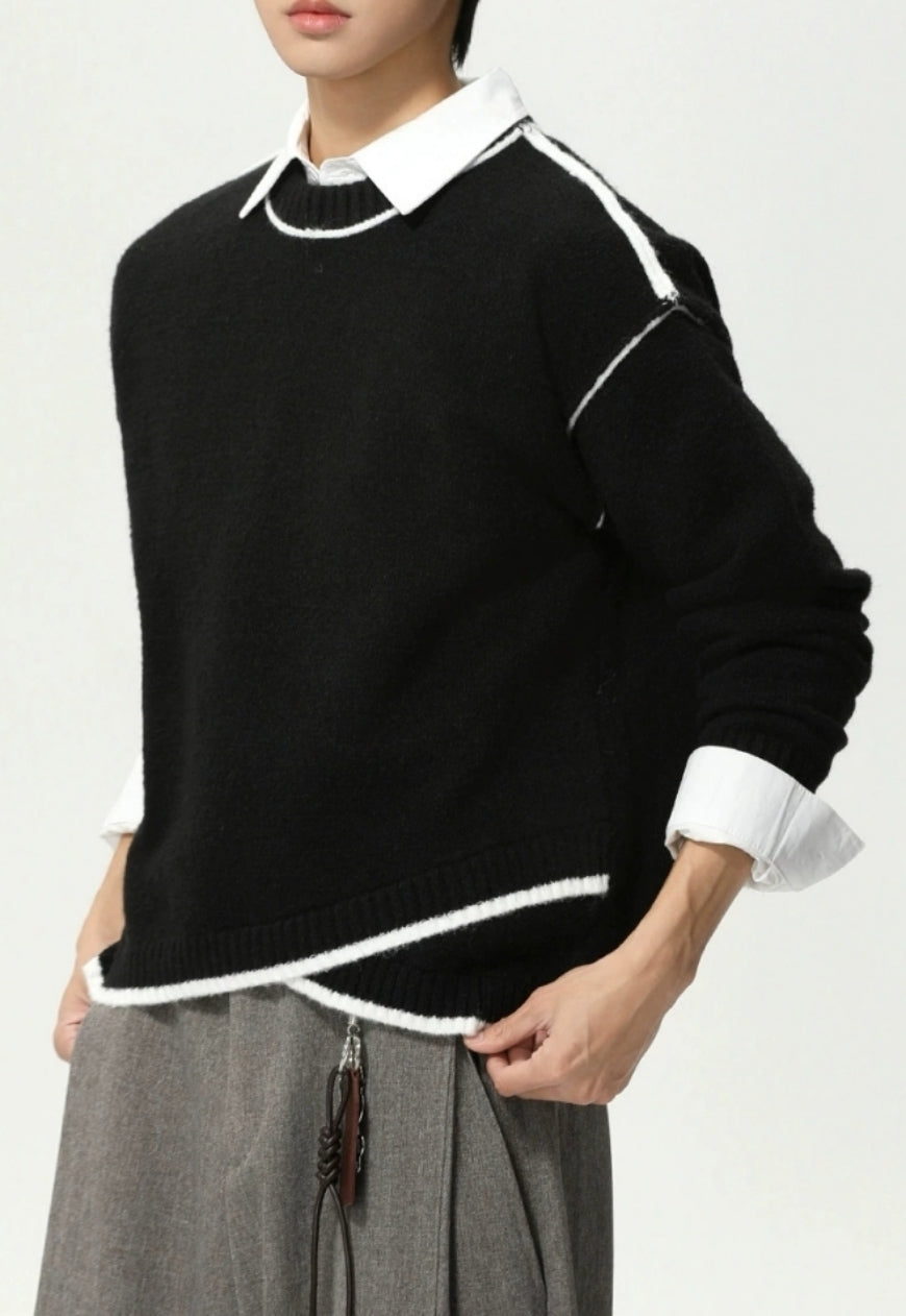 Men's Cross-deconstructed sweater