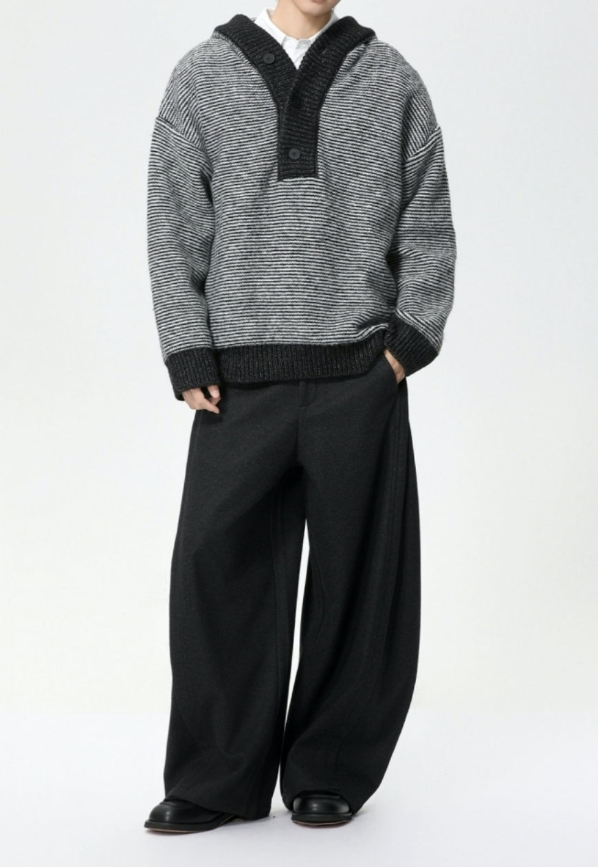 Men's Belted casual pants