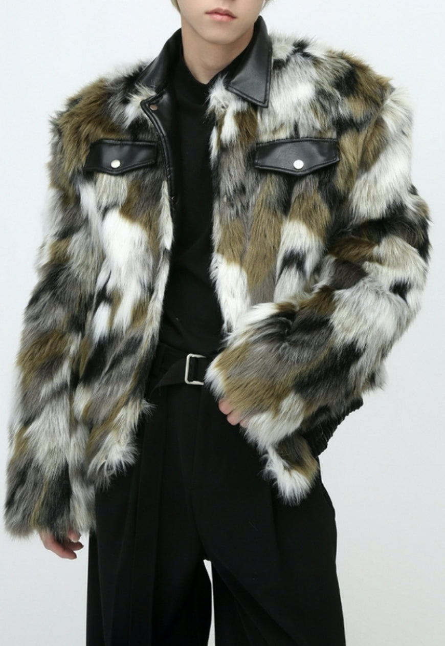 Unisex Retro American camouflage jacket