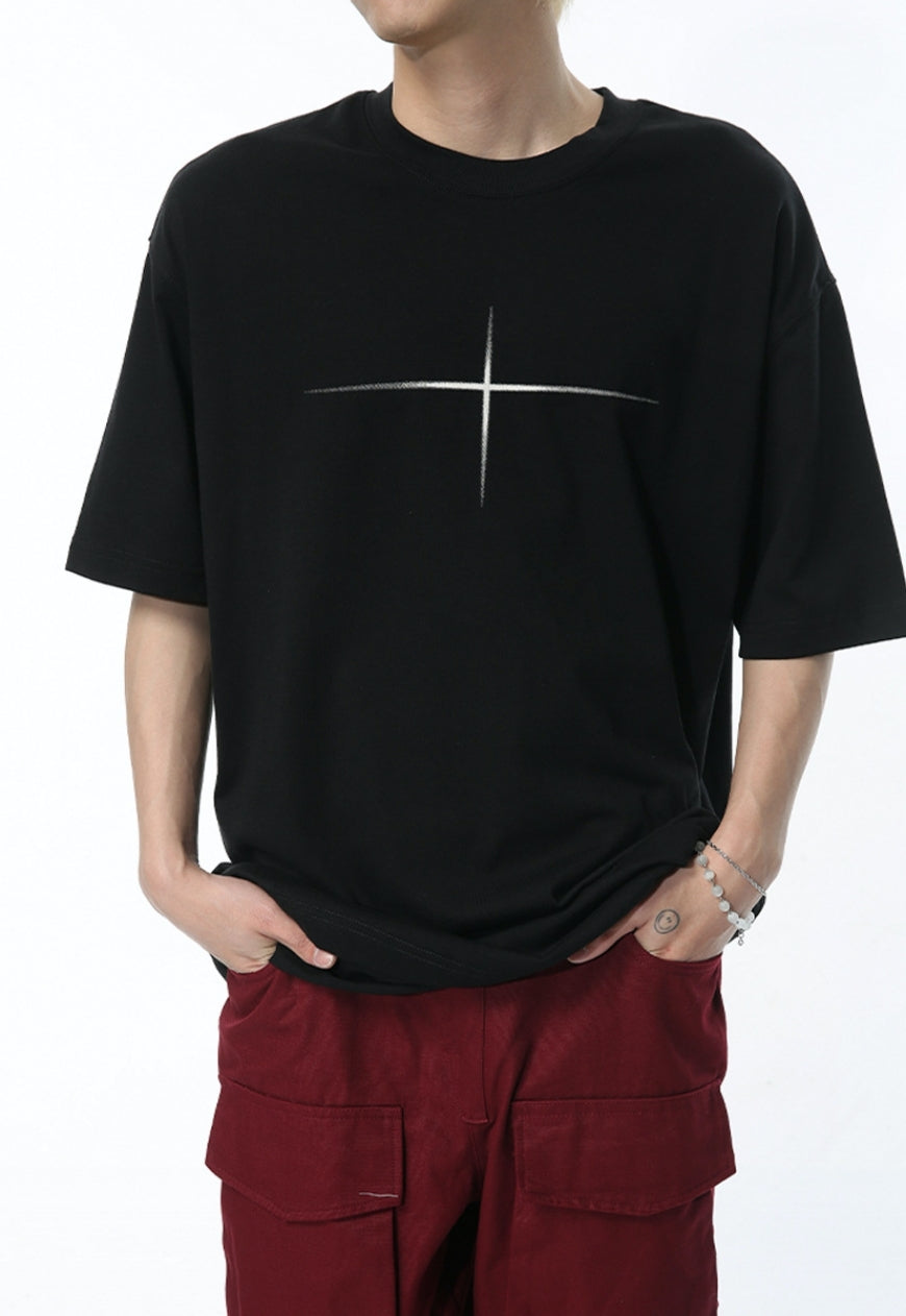 Men's star dot print tee