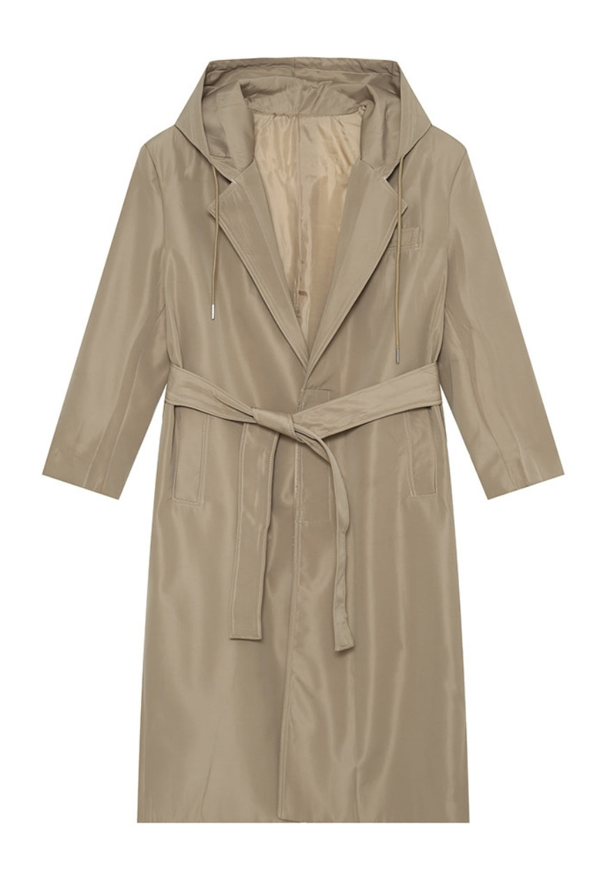 Men's Elegant strappy shoulder-padded coat