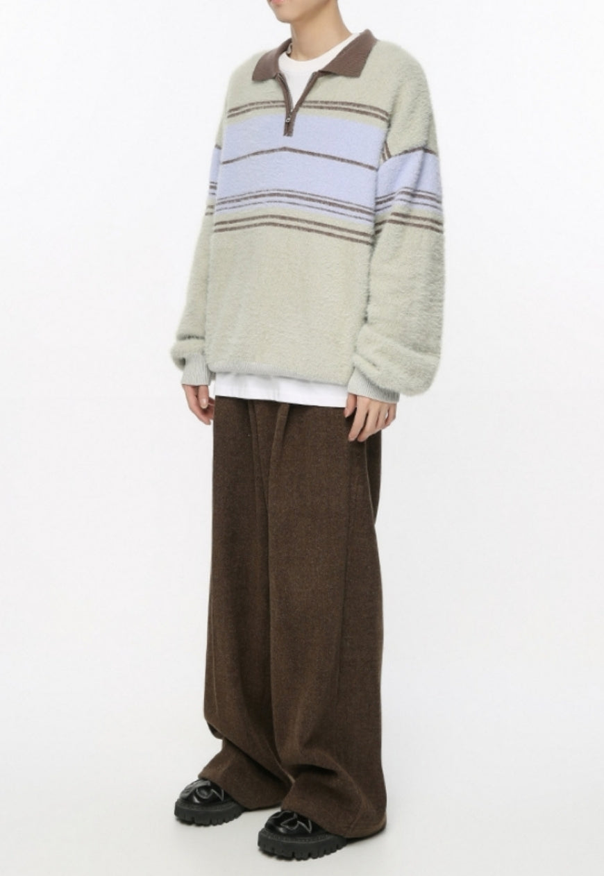 Men's vintage striped knitted sweater