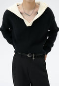 Men's color hooded sweater