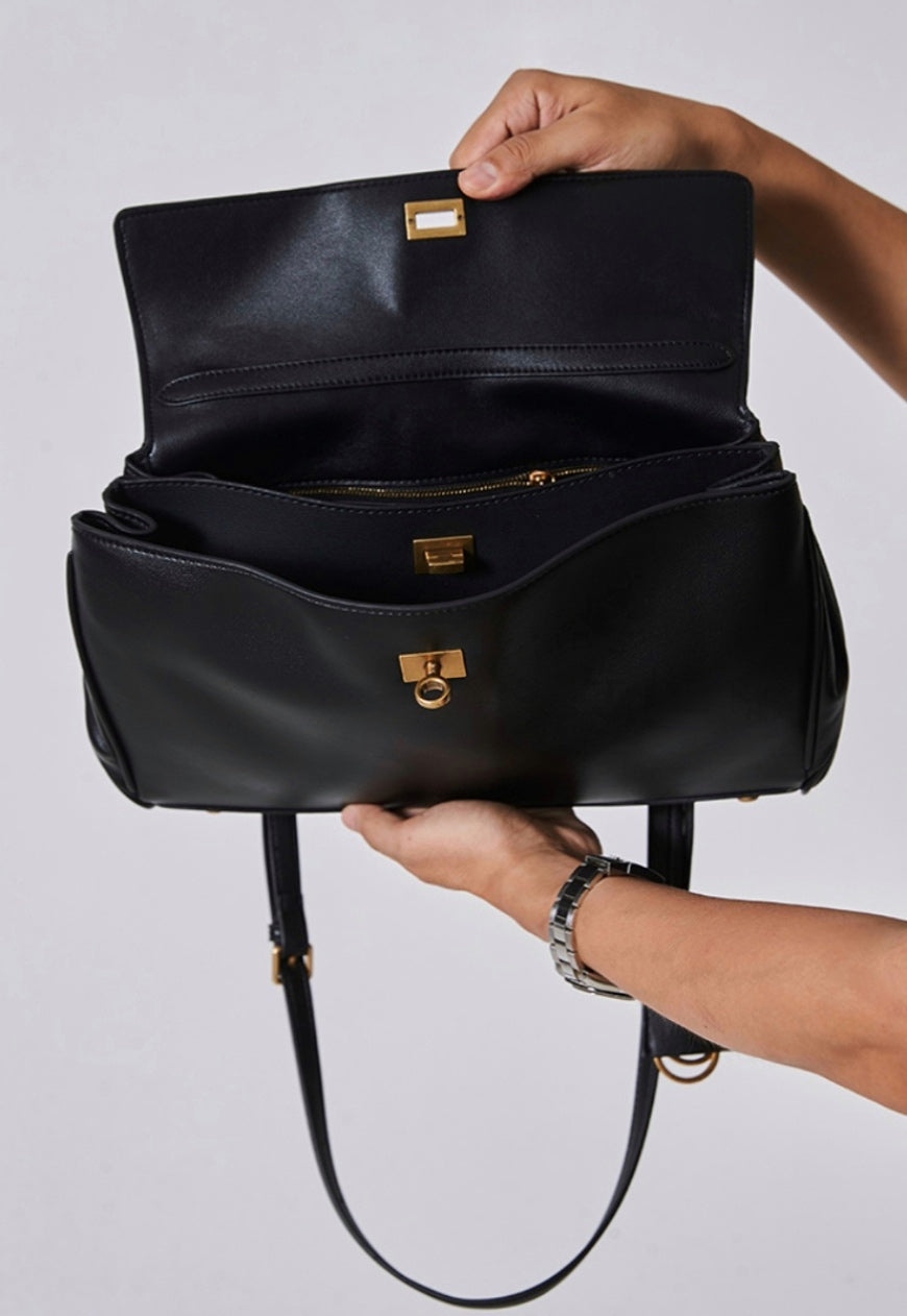 Men's Genuine cowhide premium handbag