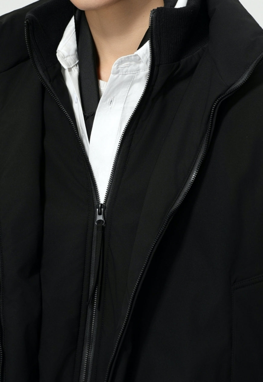 Men's Cleanfit Stand Collar Thick Down Jacket