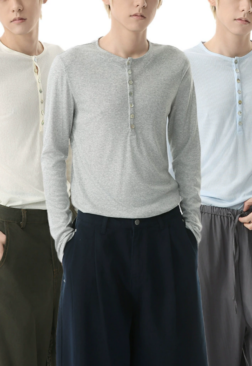 Men's Solid color soft T-shirt