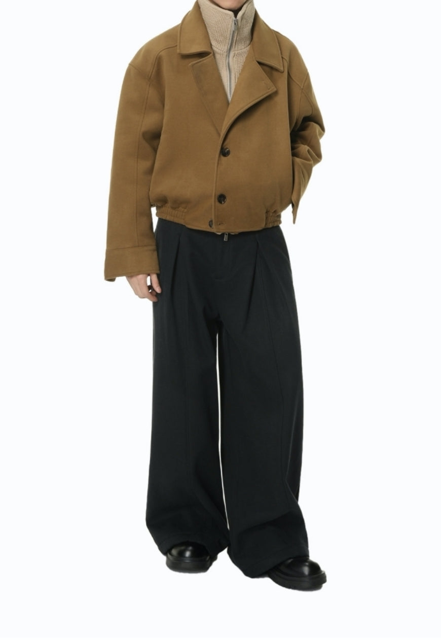 Men's Diamond pattern cotton-padded jacket
