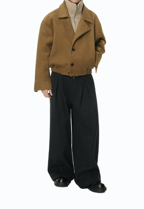 Men's Diamond pattern cotton-padded jacket