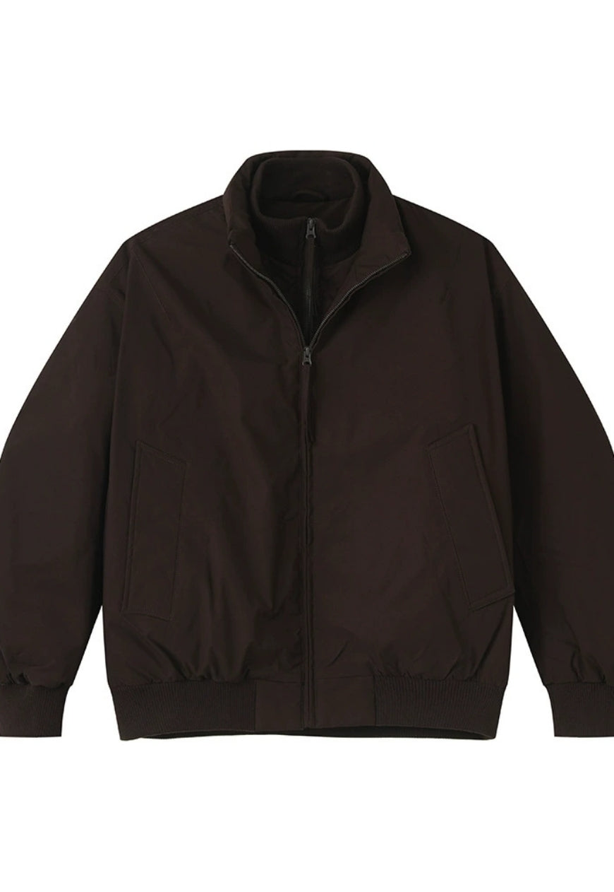 Men's Cleanfit Stand Collar Thick Down Jacket