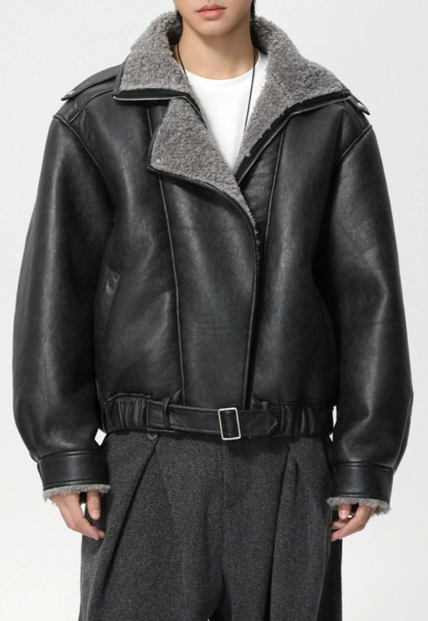 Men's Fur-lined warm coat