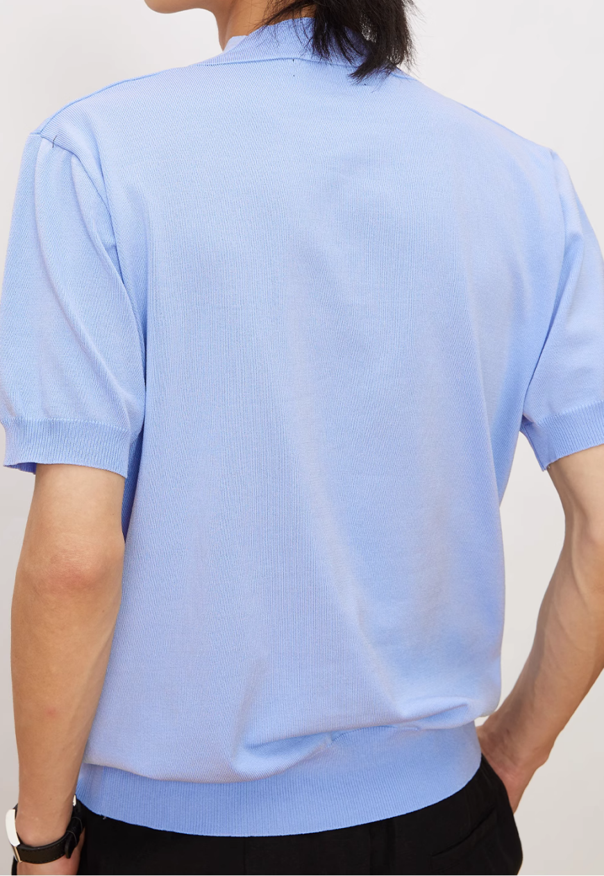Men's College style POLO shirt