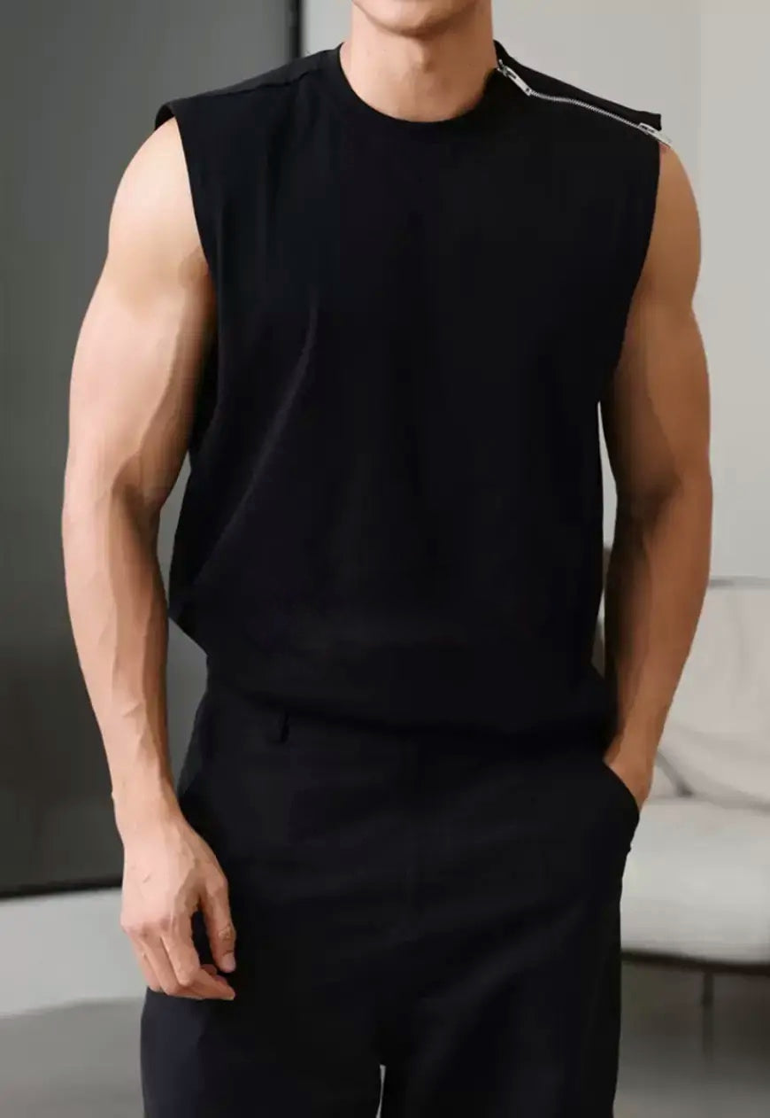 Men's Zip sleeveless vest
