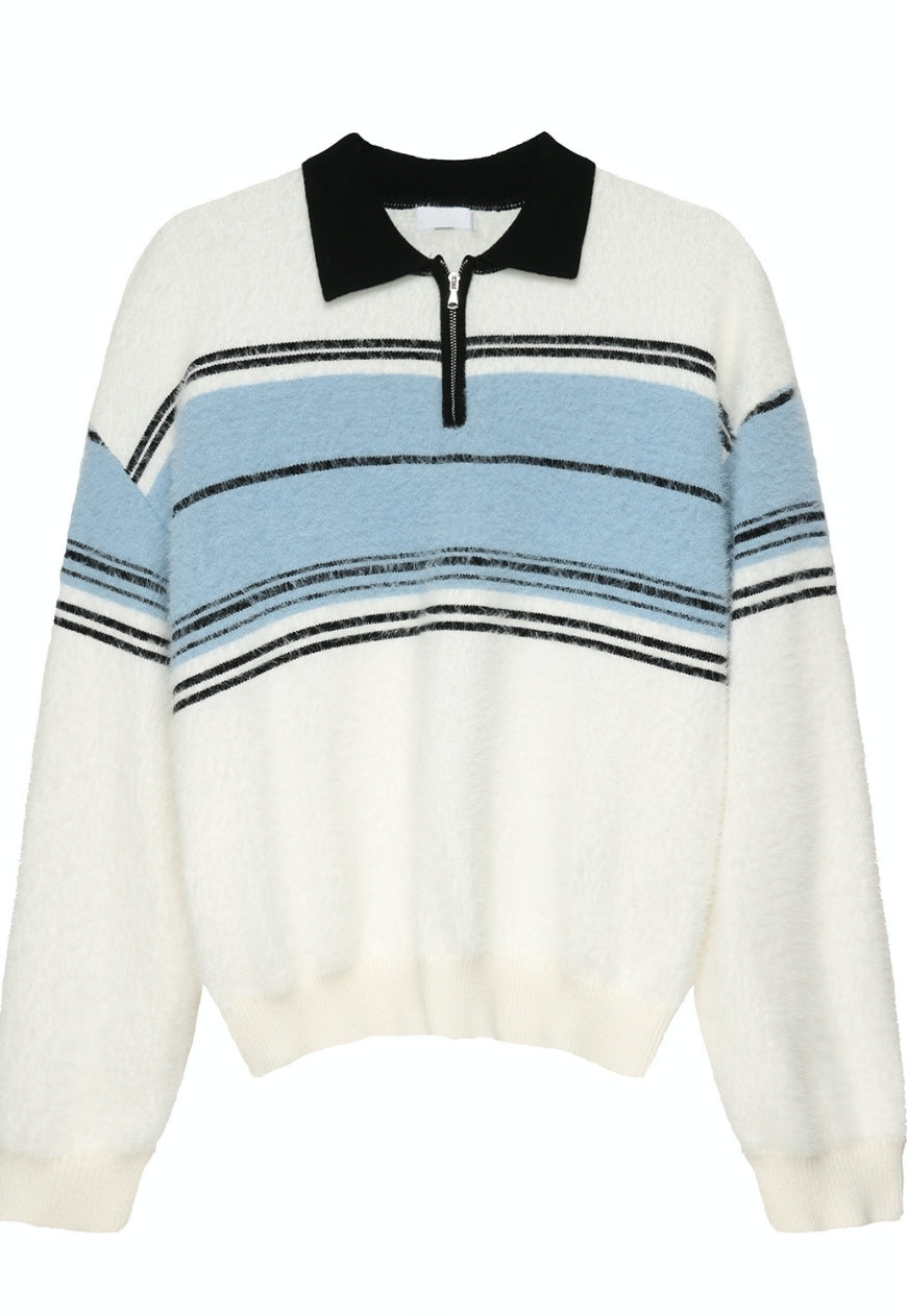 Men's vintage striped knitted sweater