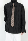 Men's French Vintage Pleated Shirt