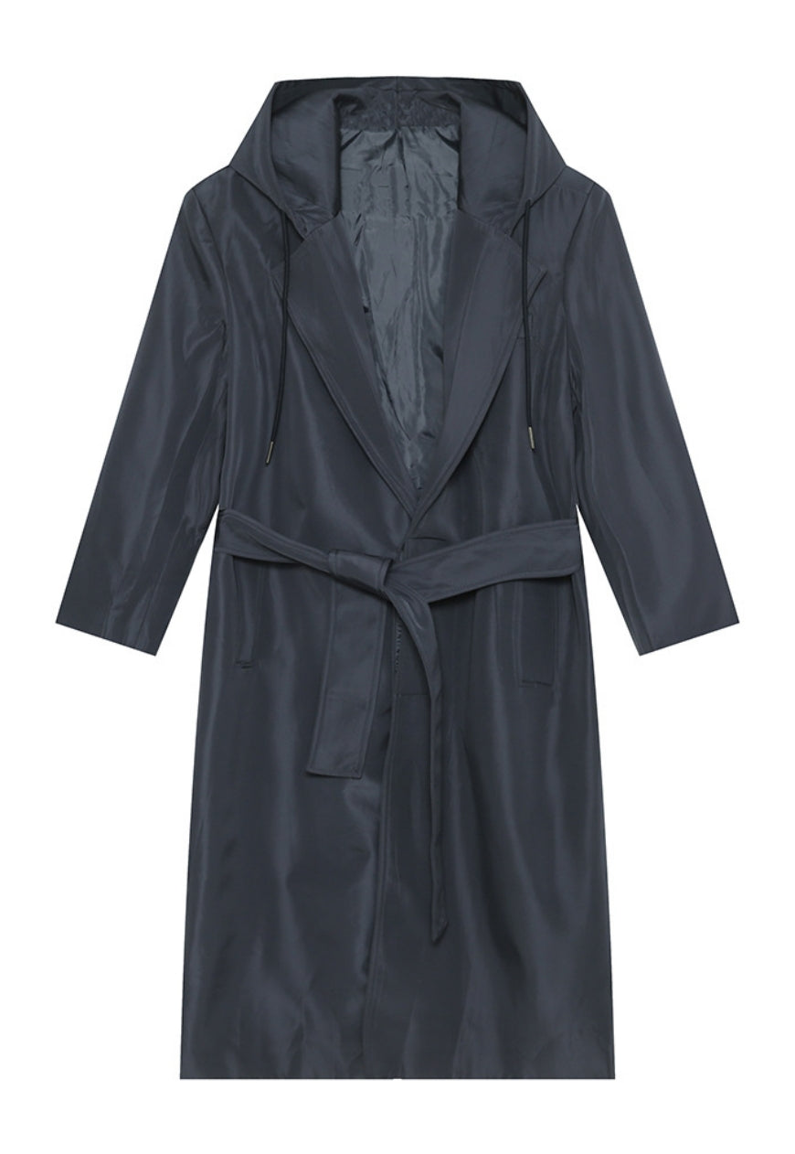 Men's Elegant strappy shoulder-padded coat