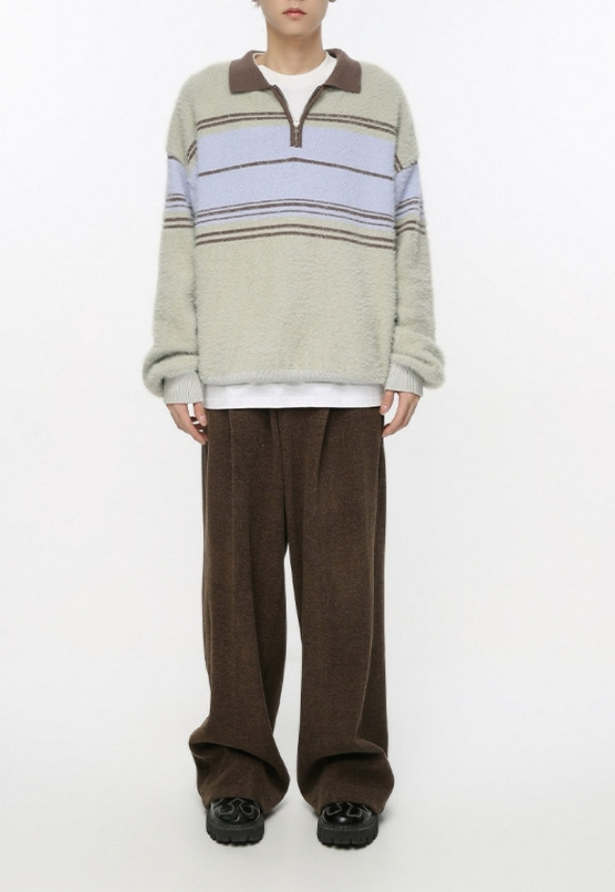 Men's vintage striped knitted sweater