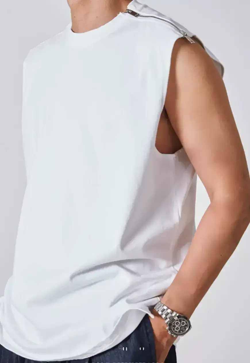 Men's Zip sleeveless vest