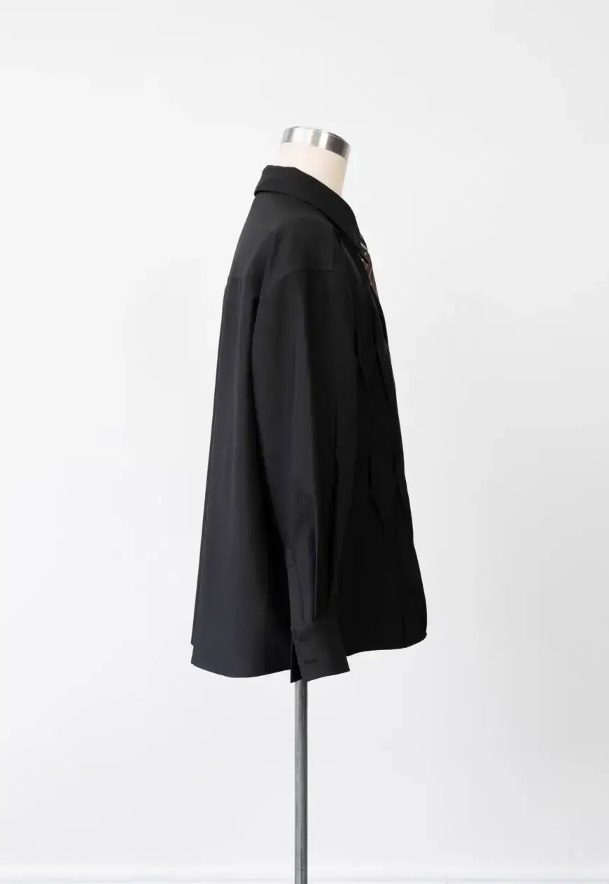 Men's French Vintage Pleated Shirt
