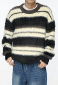 Men's striped seahorse sweater
