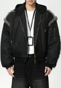 Men's Raw-edged baseball jacket