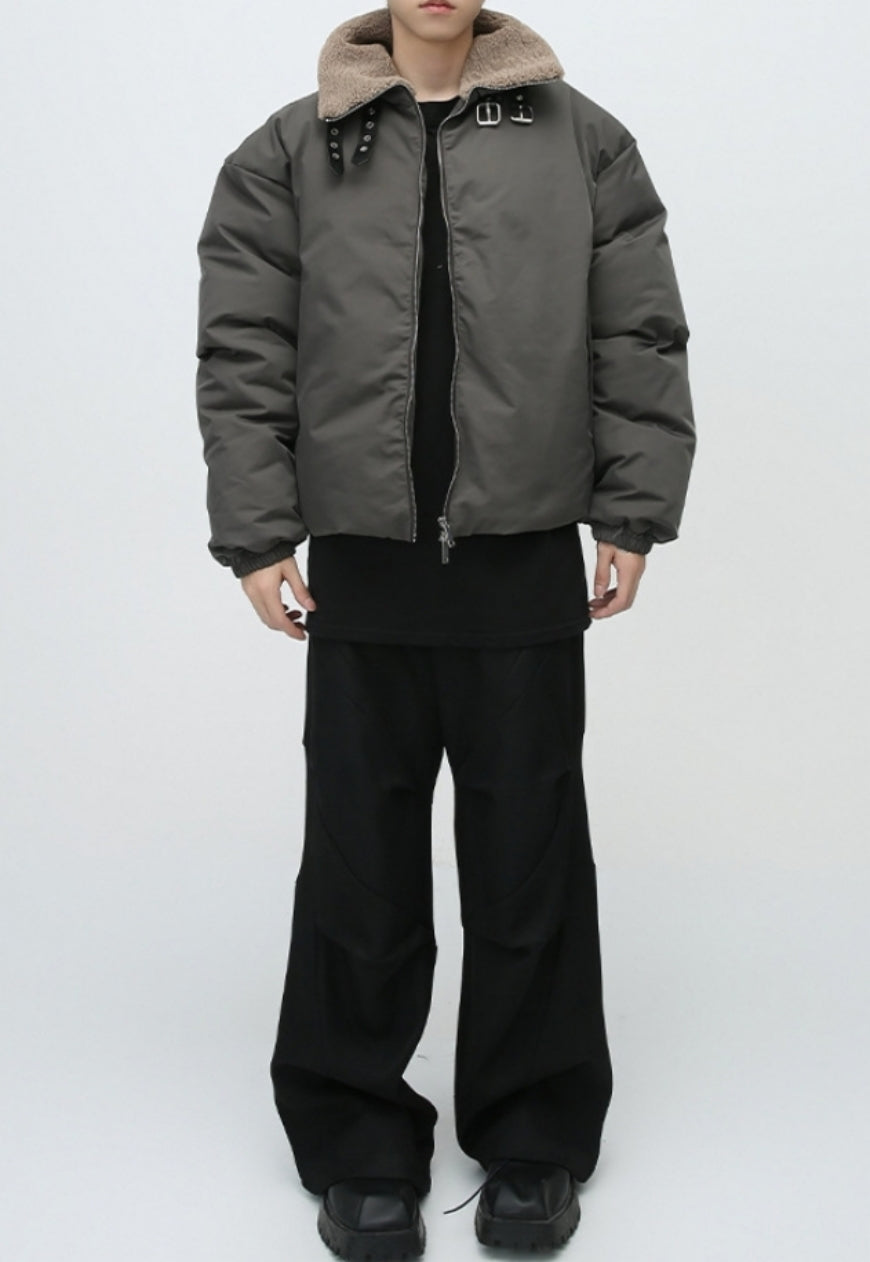 Unisex twill multi-layered casual pants