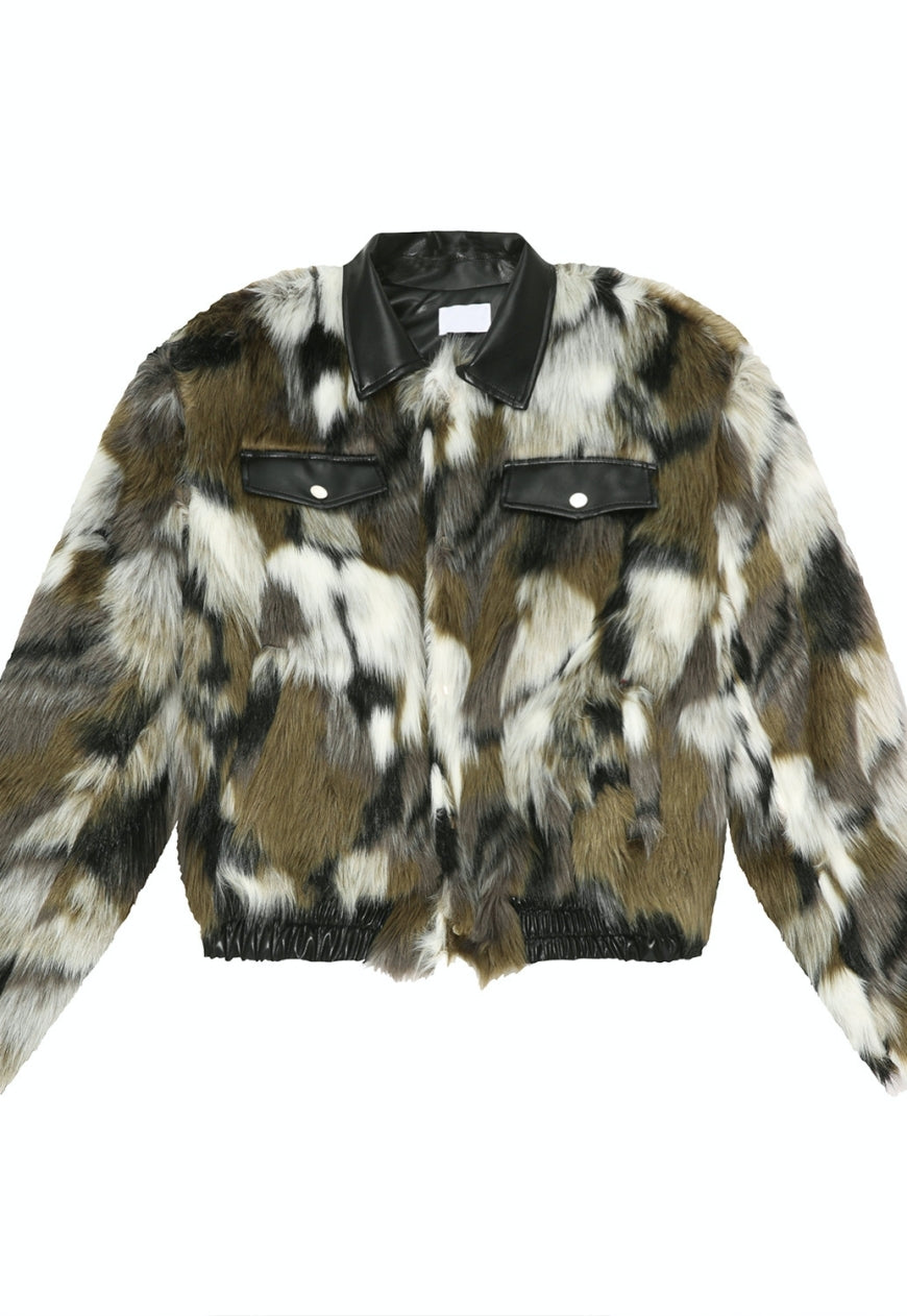 Unisex Retro American camouflage jacket