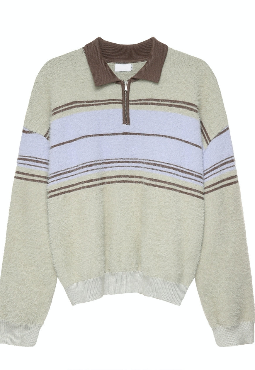 Men's vintage striped knitted sweater