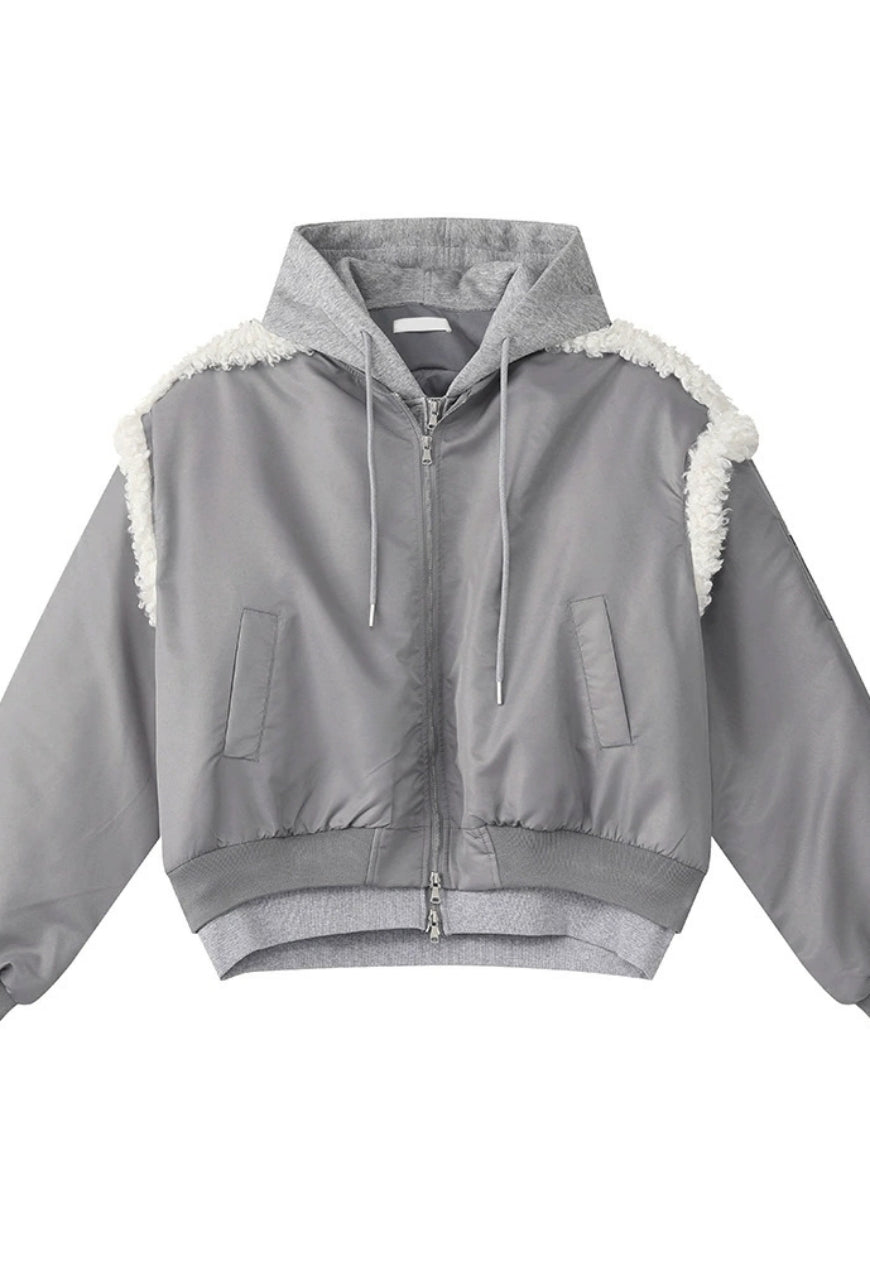 Men's Raw-edged baseball jacket