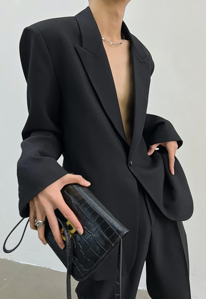 【Sale】Men's shoulder pad suit