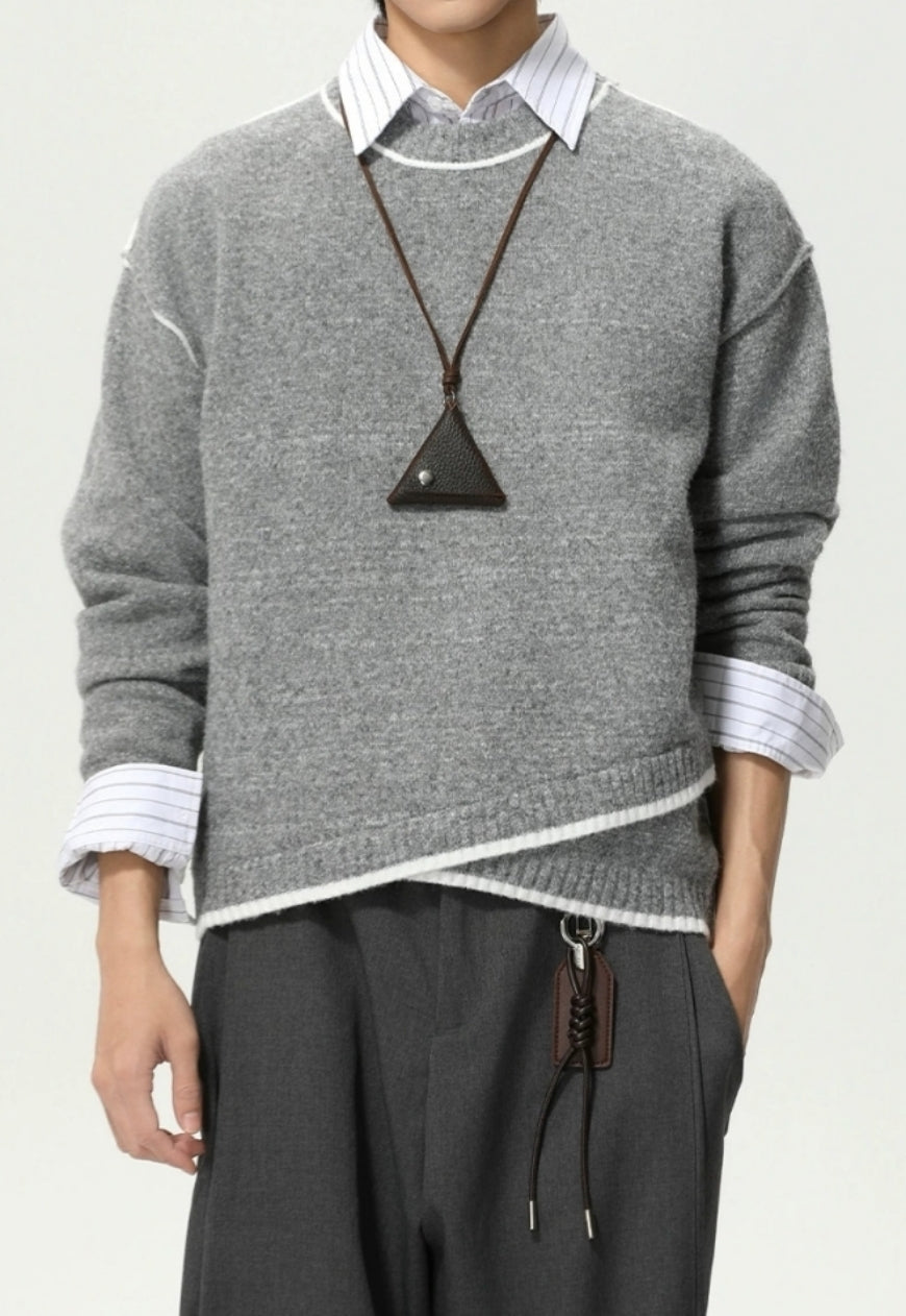 Men's Cross-deconstructed sweater